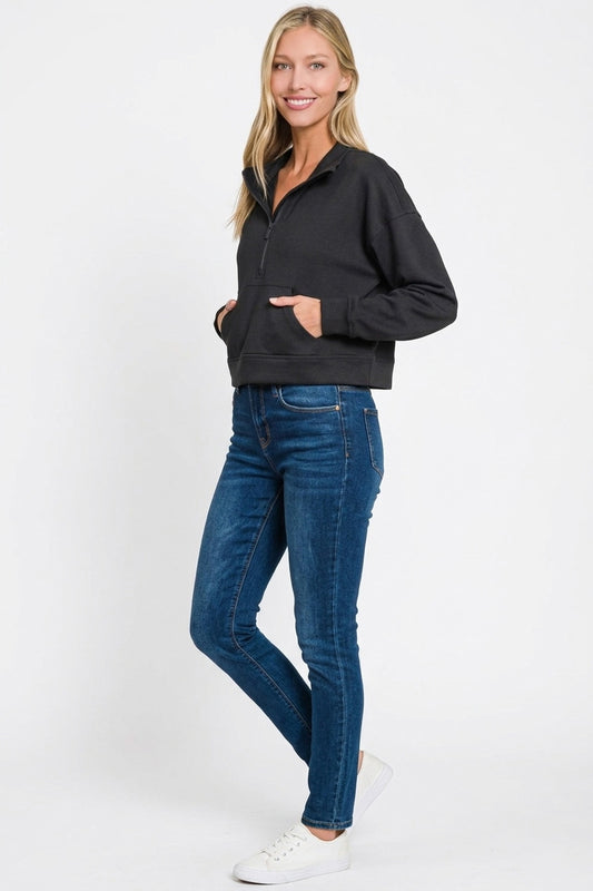Scuba Half Zip Pullover With Kangaroo Pockets 8adc98a5-593c-4a78-a990-411192fb4642-Max