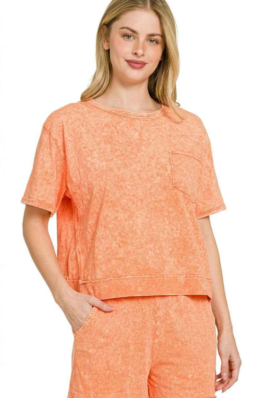 Halo Snow Washed Boxy Top & Shorts Set 8aead18d-401e-4fde-8488-04eb9ef813ba-Max