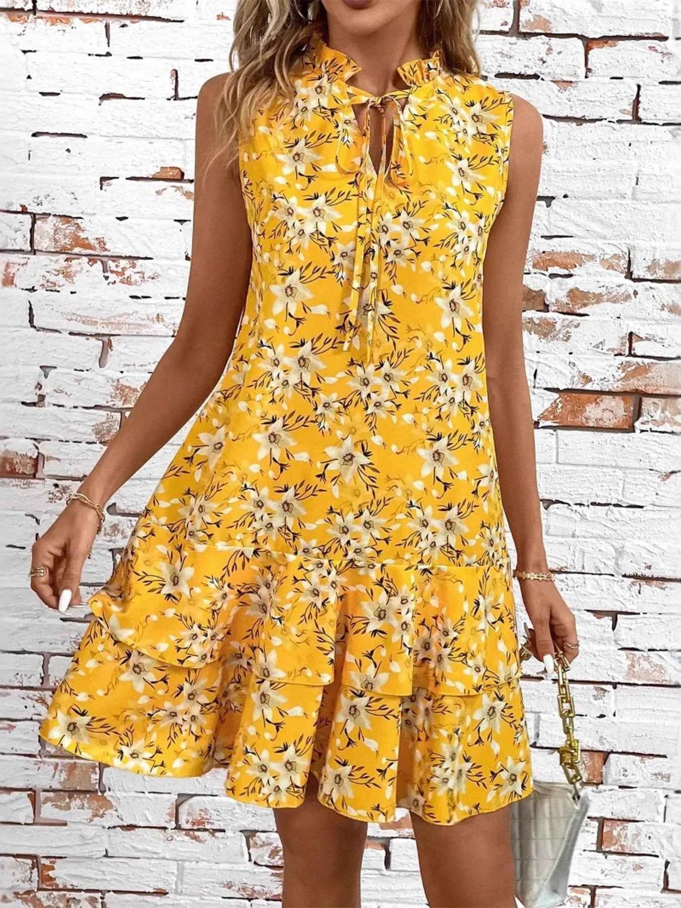 Ruffled Hem Sleeveless Mini Dress 8afb139fd82c46f6a5303210990d2653-Max-Origin
