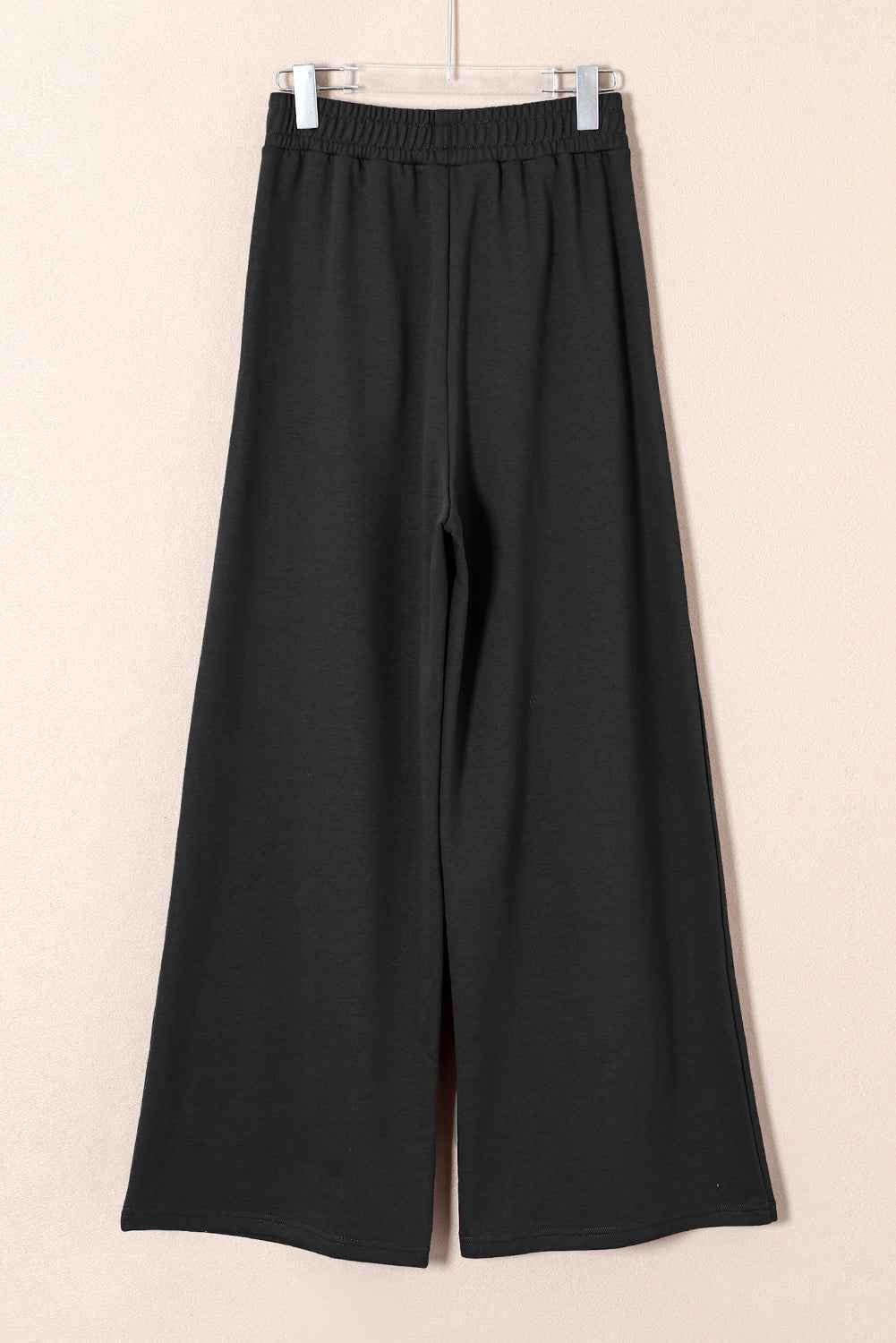 Dearlovers Black Tied Elastic High Waist Pleated Detail Solid Sweatpants 8afdc4163ef890fa