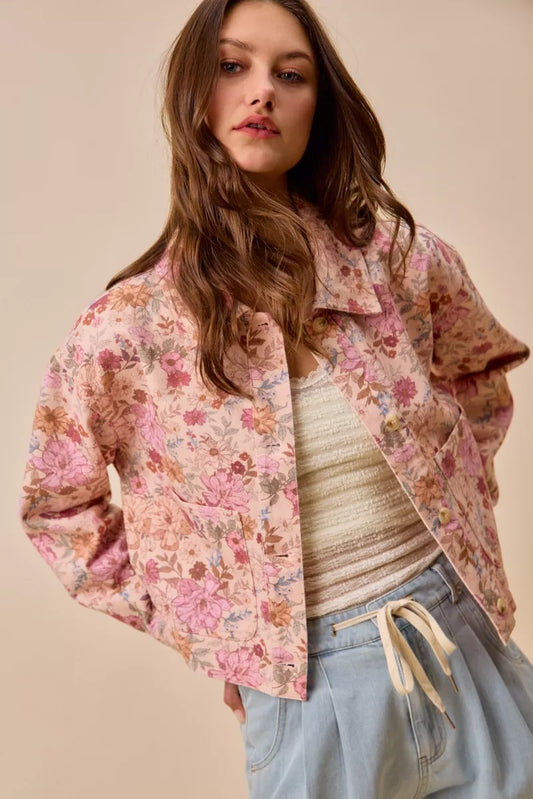 Floral Print Cotton Twill Button Down Barn Jacket with Pockets 8b3b7a03-52dd-4a4c-836a-8bf1a64b6381-Max-Origin