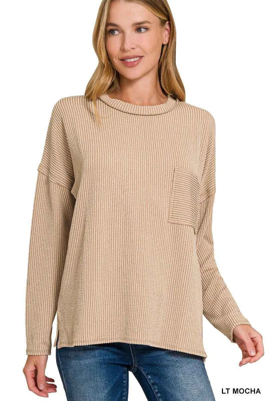 Long Sleeve Drop Shoulder Rib Top LT MOCHA 8b45d686-b876-413a-88f0-d424ad4fdf94-Max-Origin_17754c35-60d5-4b35-bf17-b9d76ea435ab