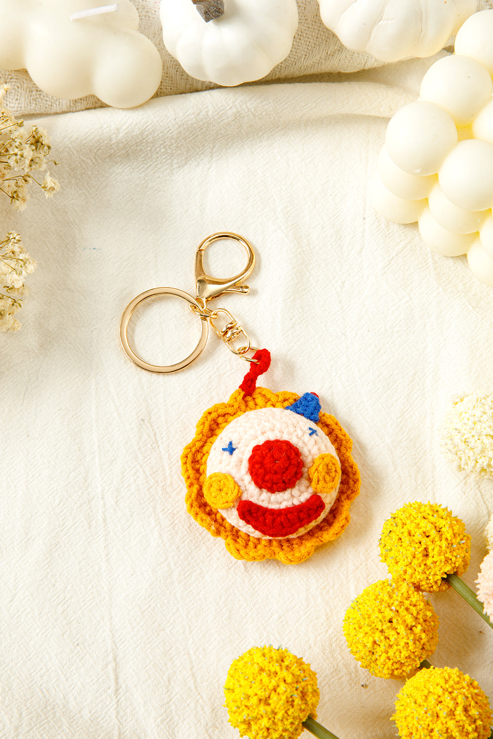 Citrus Crochet Clown Pendant Keychain 8b480fbdb8b304a7