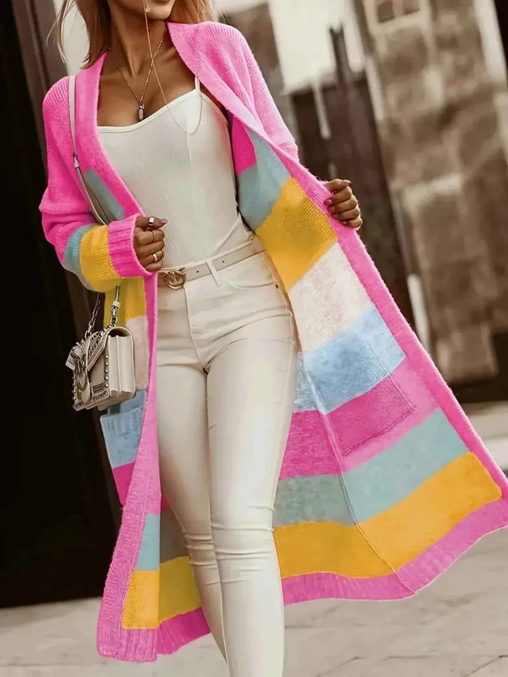 Color Block Open Front Cardigan 8b4a0e15-93dd-492d-9e3c-0728396a0a71-Max-Origin