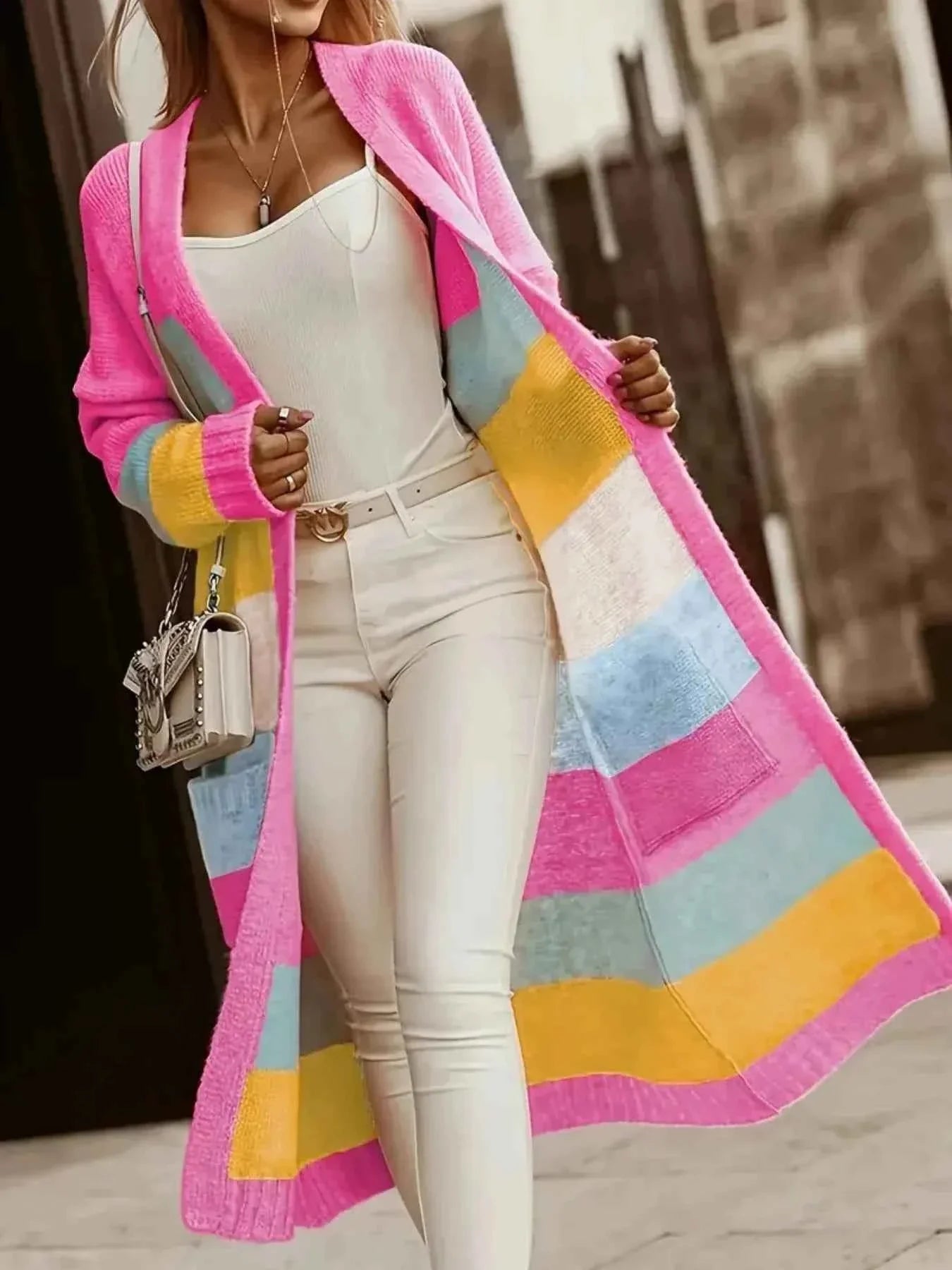 Color Block Open Front Cardigan 8b4a0e15-93dd-492d-9e3c-0728396a0a71-Max-Origin