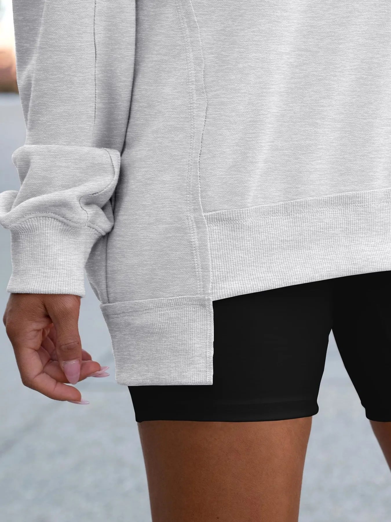 Notched Long Sleeve Oversized Sweatshirt 8b5fdb799889430892590a64a24b8dd4-Max-Origin