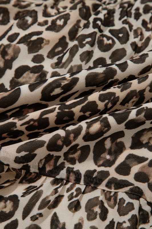 Leopard 3/4 Sleeve V-Neck Dress 8b6d7248-1c5d-4e26-9e75-57a9b43343ef