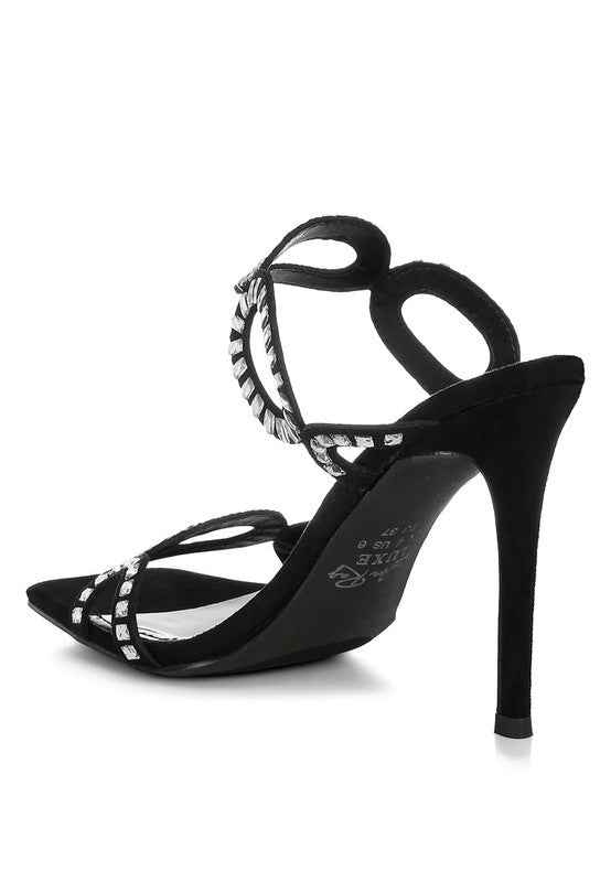 Romashka Cut Out Detail Stiletto Heel Sandals 8b8fda1b-8dc3-4ba7-99ba-b9d7c9090e67
