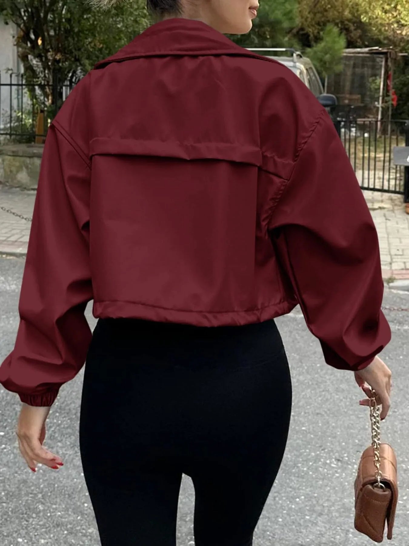 Drawstring Hem Zip Up Jacket 8bafeba4dedc4f9b88b5b7eaddde8a4d-Max-Origin