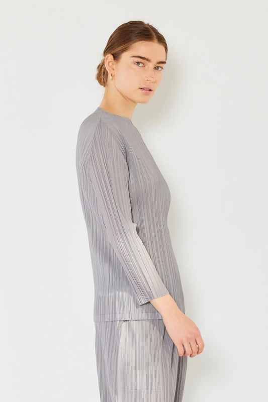 Pleated Long Sleeve Boatneck Top 8bcfc259-a3a5-47af-89f4-23b08ac8447d-Max