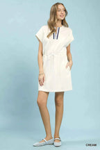 Umgee Knit Zip Front Drawstring Dress 8bfd1307-b233-4dc2-ad81-17ad719dc7a5-Max-Origin