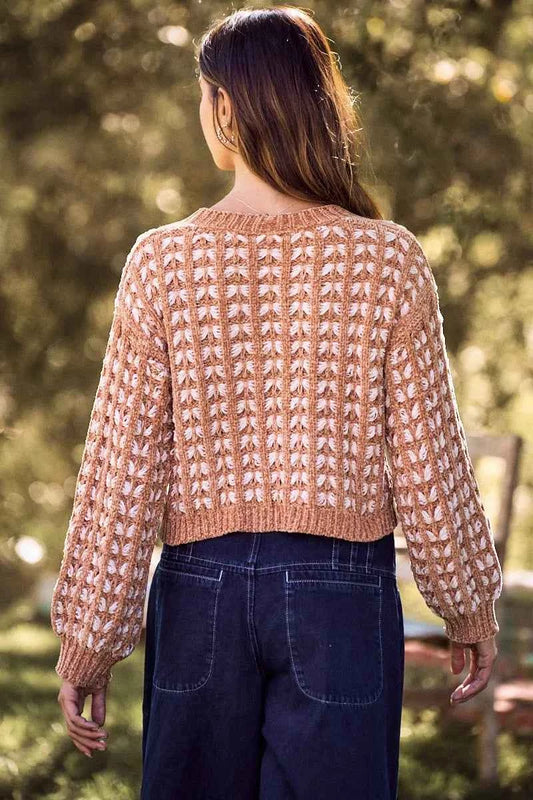 SO ME Soft Chenille Yarn Textur Button Sweater Cardigan 8c139603c9724fd990f36a3c2af7a9cb-Max-Origin