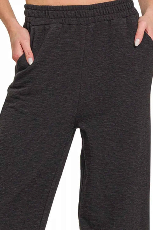 Zenana Cotton Slub Wide Leg Pants 8c19245a-a541-42b4-be9f-07e83a1c057a-Max-Origin