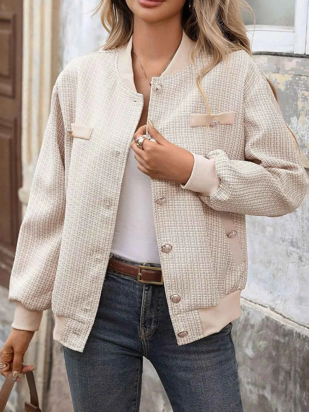 Button Up Long Sleeve Jacket Khaki 8c2310e8-293a-4ba0-8959-d613e06ba6c8-Max-Origin
