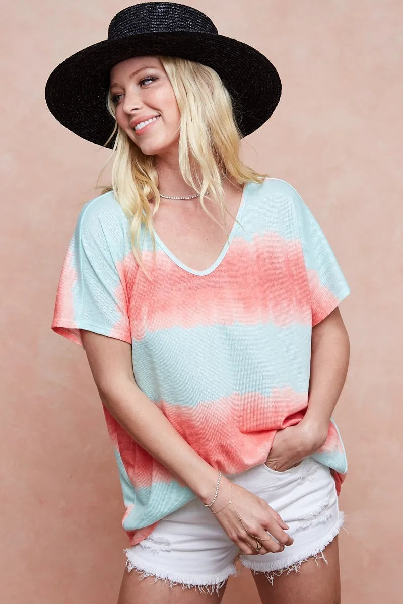 BiBi Tiedye Printed Hacci Knit Top 8c40824368664498aa8cdf21d355ee99-Max-Origin