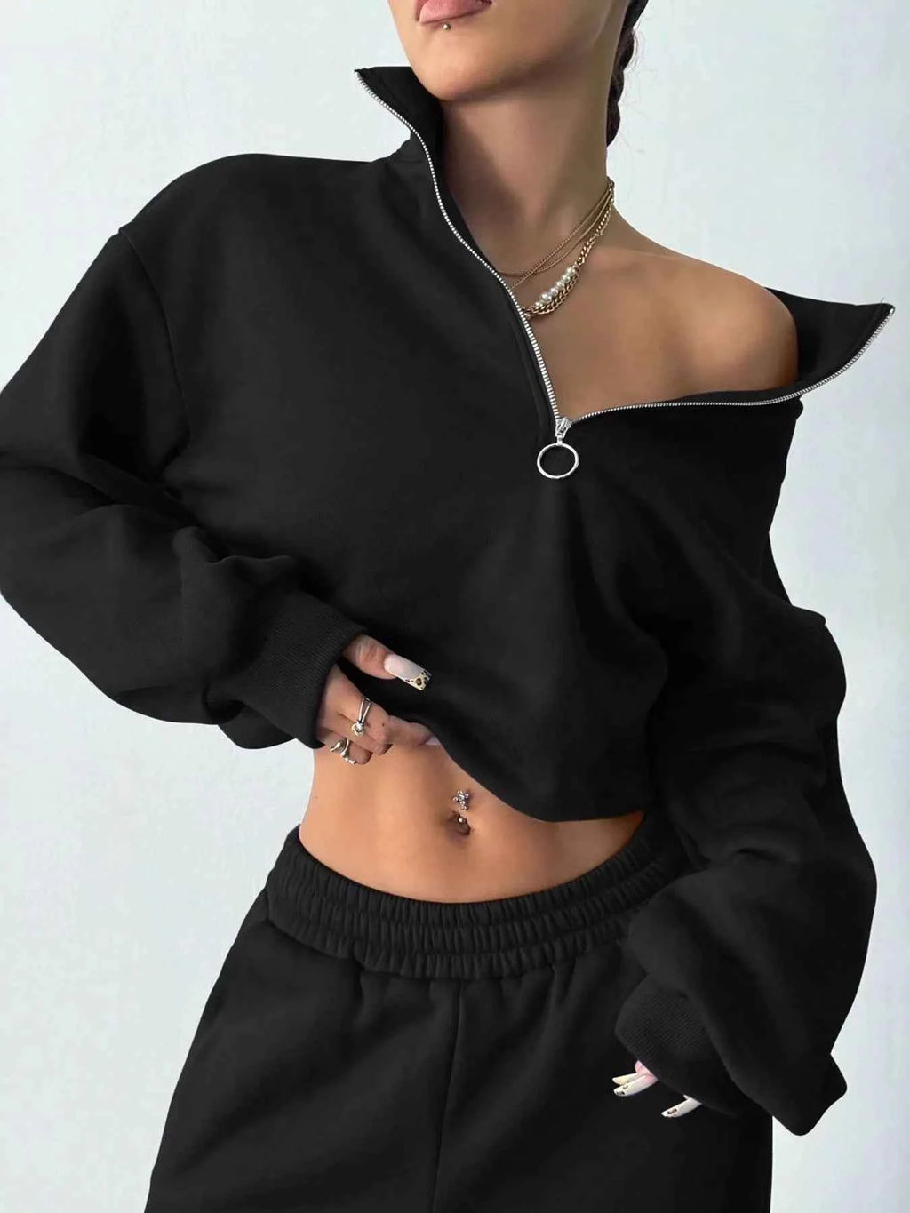 Half-Zip Long Sleeve Sweatshirt and Pants Set 8c4eaa4d-c966-439f-a963-02fe5a8f3098-Max-Origin
