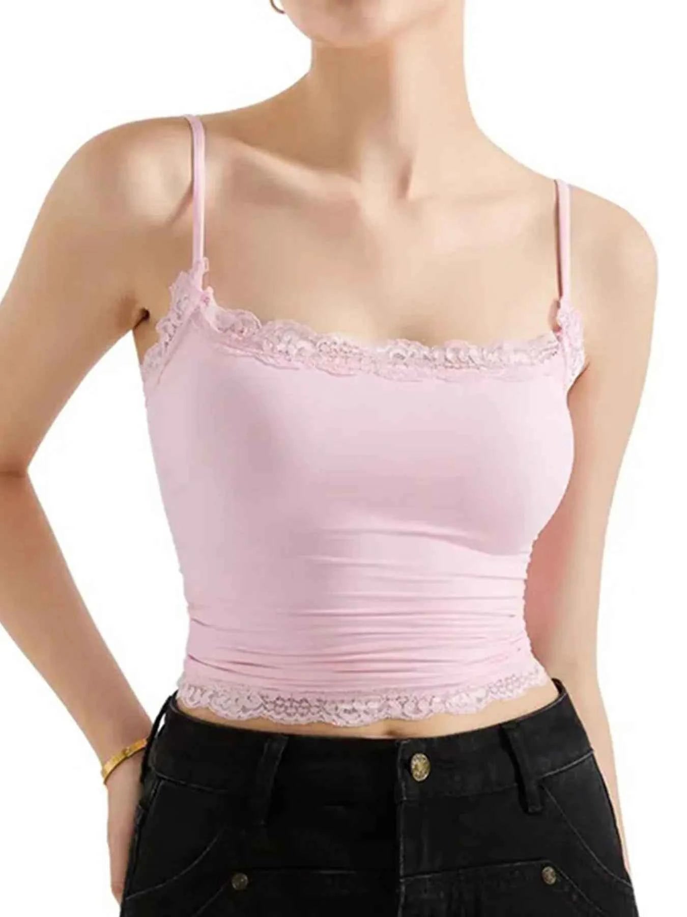 Lace Trim Cami Top Pink 8c545f1e-1229-4d9a-8855-bfb31f2fc5a6-Max-Origin