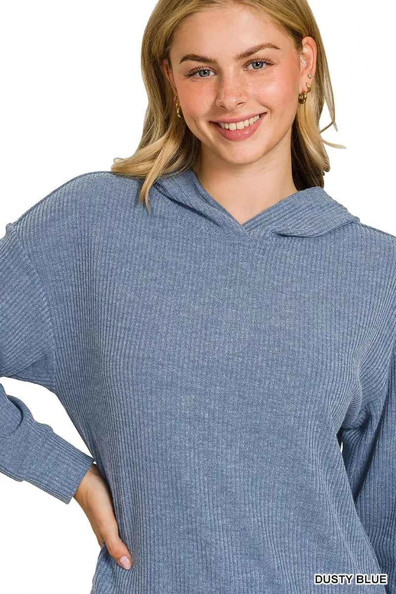 Zenana Ribbed Long Sleeve Hoodie 8c5894fc0b554df0ba810ab2570a4093-Max-Origin