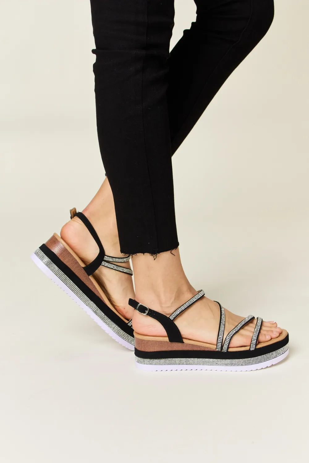 Forever Link Rhinestone Strappy Wedge Sandals 8c5e5fde-5d07-4efb-96f1-e0965cbfb3a5-Max
