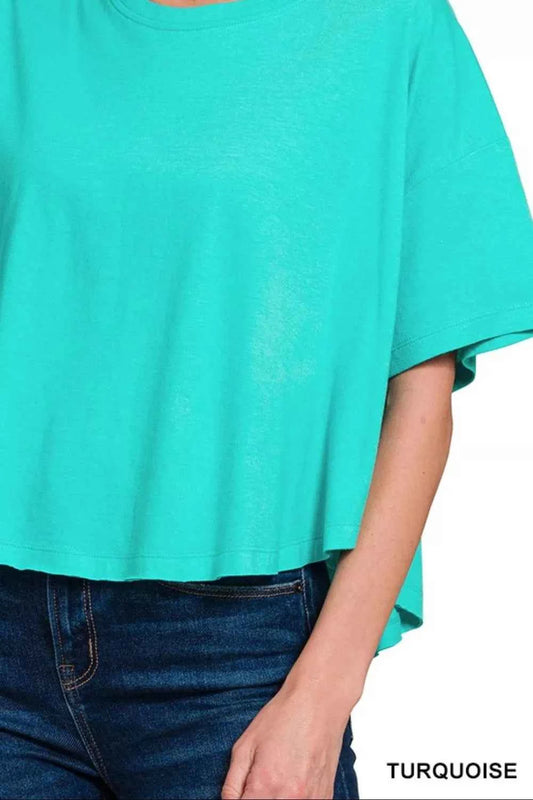 Cotton Round Neck Short Sleeve T-Shirt 8c8d9a7d-8484-4066-bc50-7ece6c49b106-Max-Origin