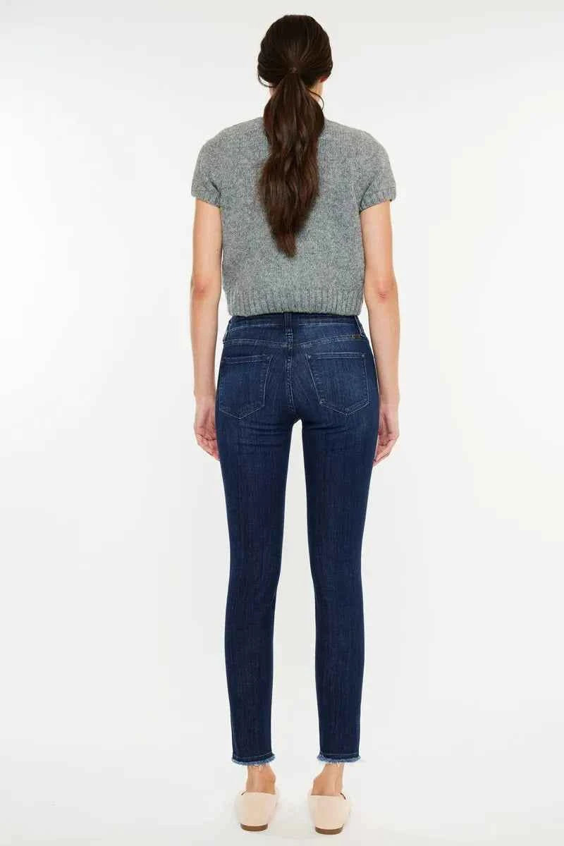 Kancan High-Rise Slim Fit Raw Hem Ankle Jeans 8c9a29a1eced4d549fe193d8fca5af4b-Max-Origin