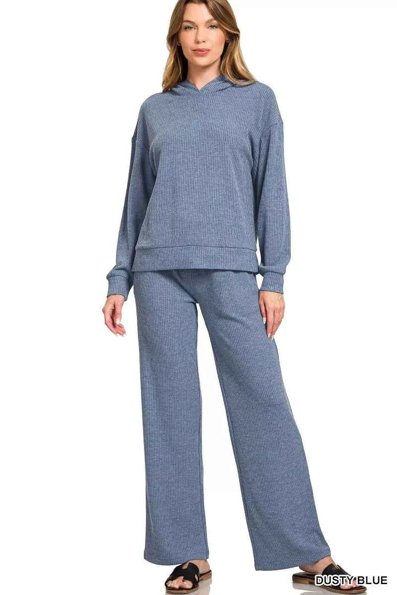 Zenana Ribbed Long Sleeve Hoodie 8c9eea49d1d341809285faa745c309cb-Max-Origin