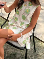 Floral Pattern Sleeveless Mini Dress 8cdfdc75b8d14f778fcc54109d97b7a2-Max-Origin