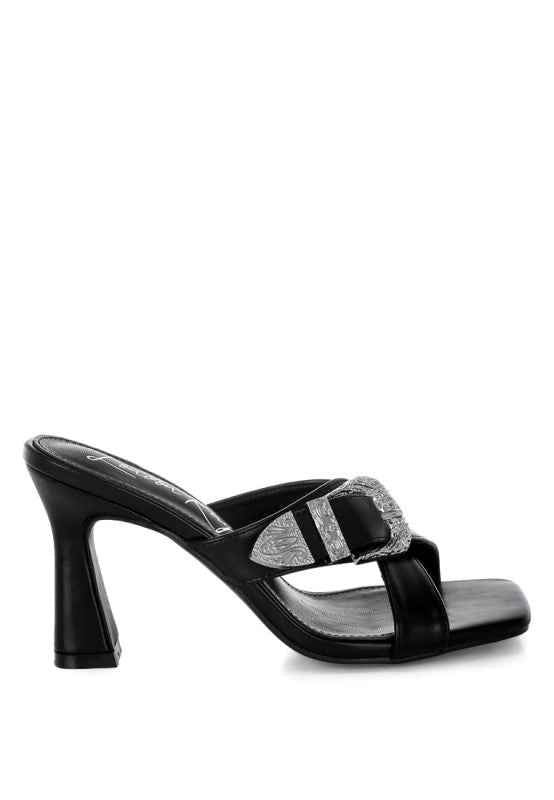 Mohaya Engraved Metallic Buckle Sandals 8ce6c3d2-a4c3-44df-aef9-69a01c4ecd11