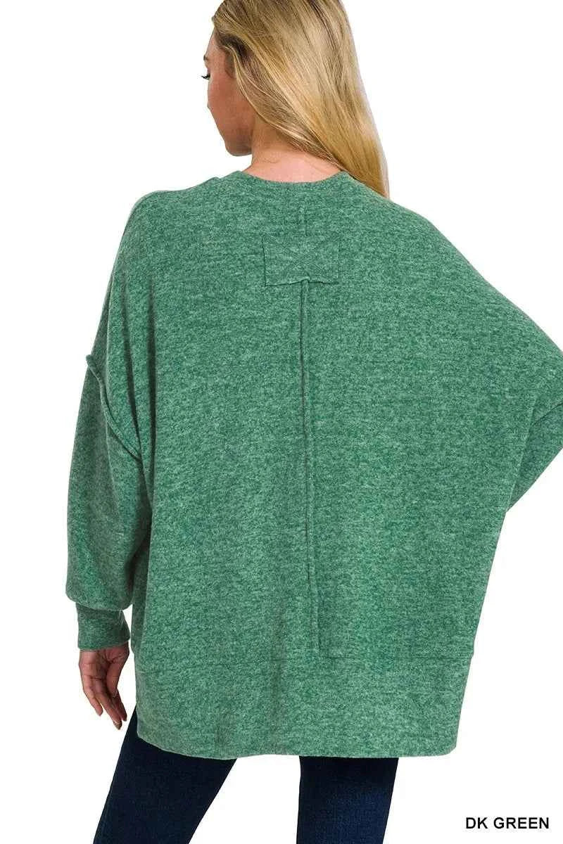Zenana Brushed Melange Hacci Oversized Sweater 8ce7eb7ac9d94b838c2dceab2c9c8869-Max-Origin