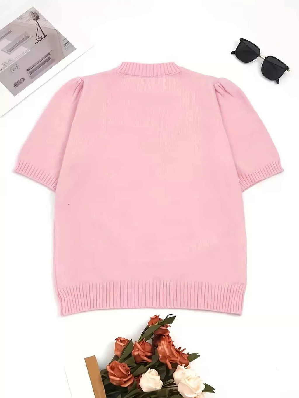 Round Neck Half Sleeve Sweater 8d0772a3dfd64572964ce17f5023844e-Max-Origin