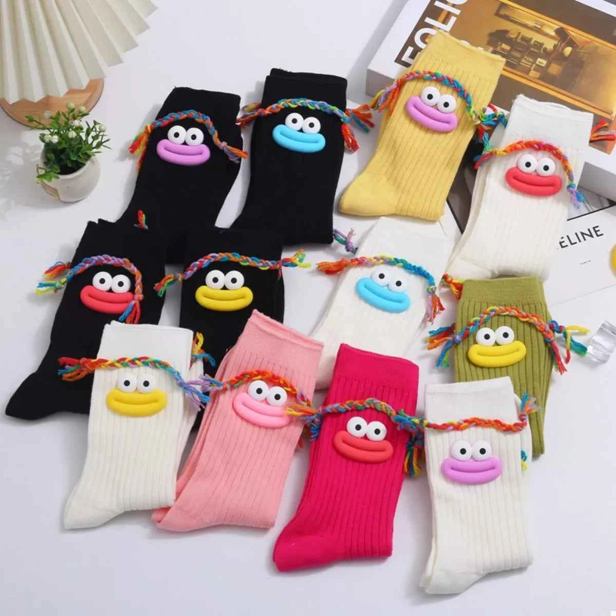Cartoon Ribbed Knit Crew Socks 8d196271-1237-4718-9d9e-f14cd89a9b55-Max-Origin