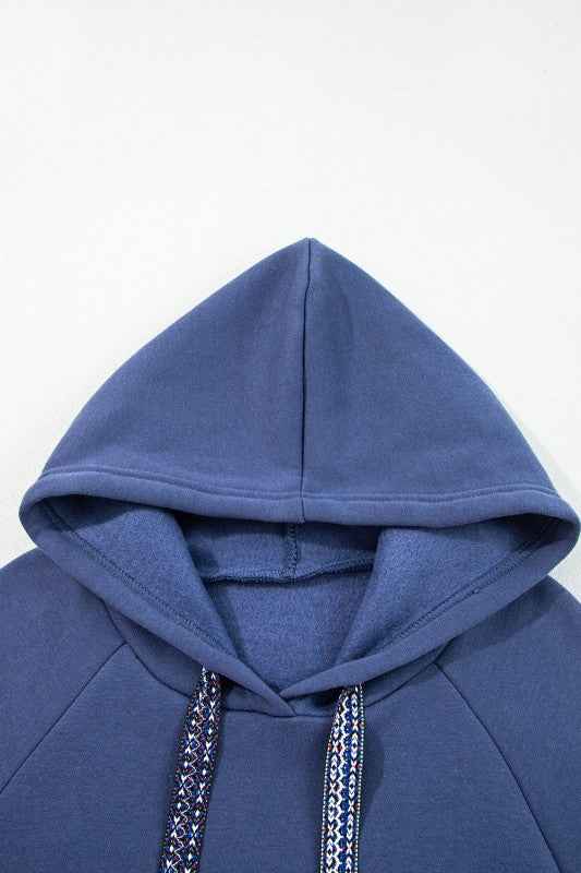 Solid Fleece Lined Drawstring Hoodie 8d266a86-2142-4a2a-9fac-8283def93cd5