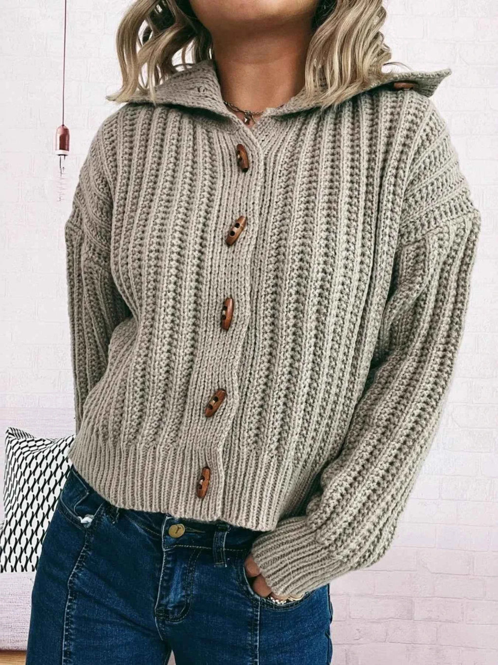Button Up Long Sleeve Cardigan 8d28a83099a141f798562f11a32b0b40-Max-Origin
