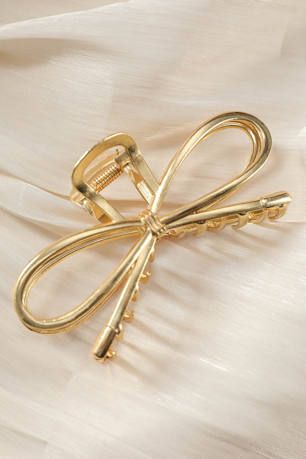 Gold Casual Bowknot Shape Metal Claw Clip 8d29affabbb96331