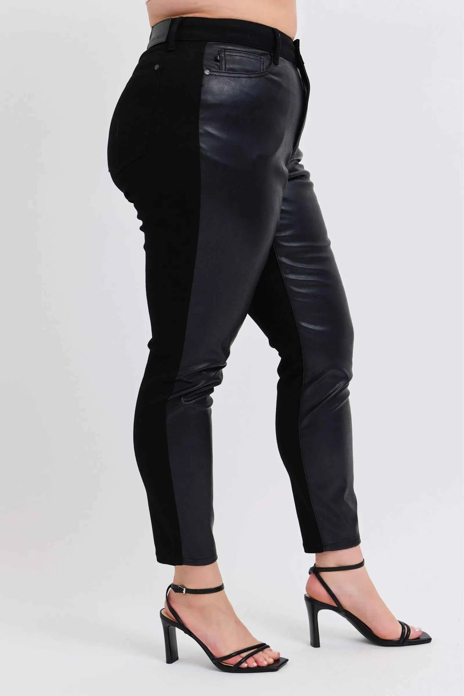 Judy Blue Plus Size HW Faux Leather Skinny Pants 8d4058f2-c1b8-466e-b43a-8dd462472f03-Max-Origin