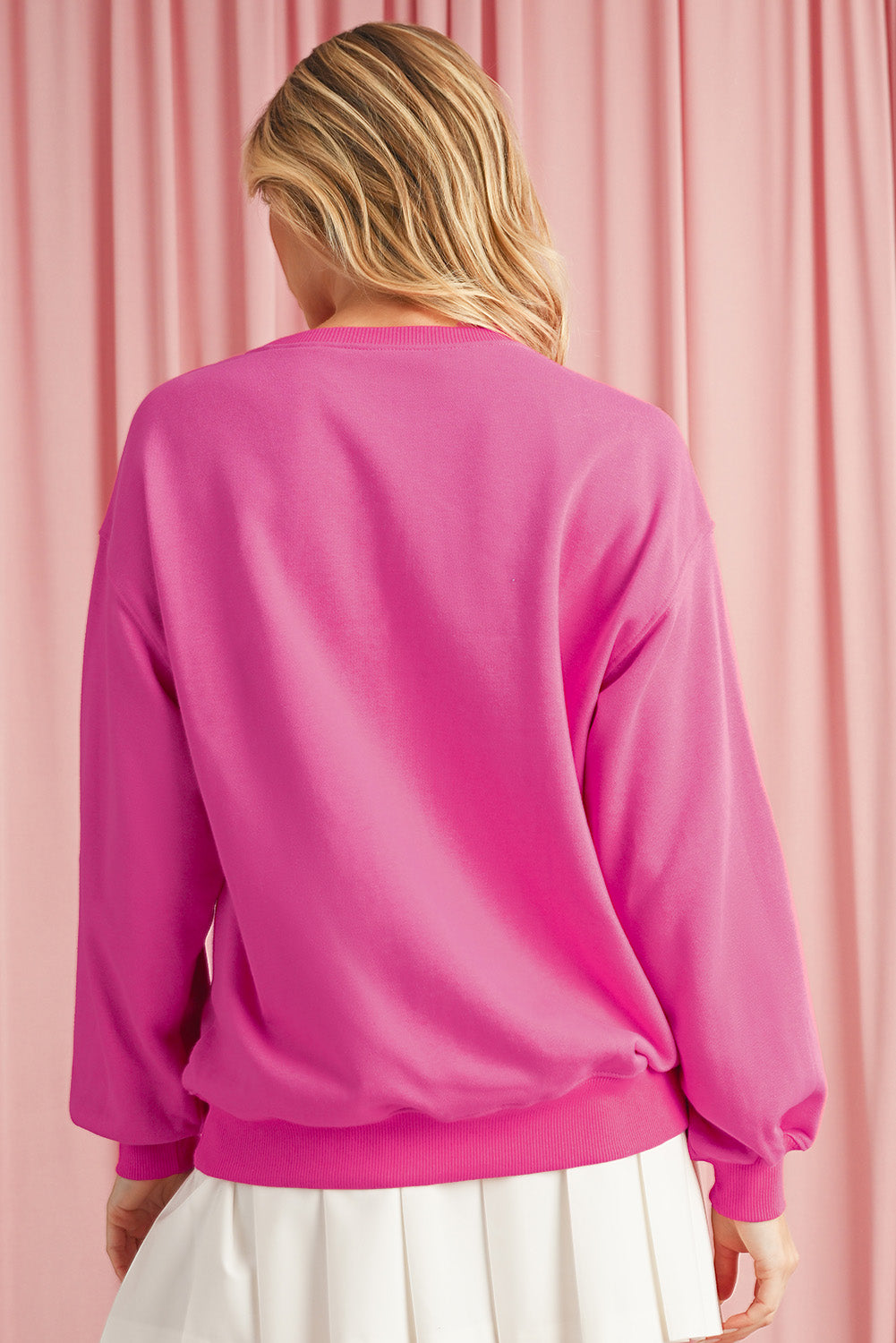 Rose Red Holly Jolly Babe Christmas Oversized Sweatshirt 8d499c3ba4387973