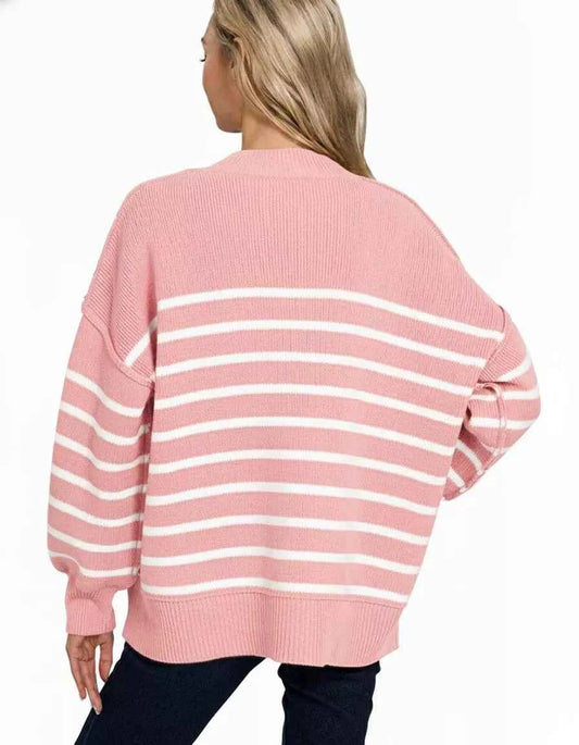 Exposed Seam Striped Oversized Sweater 8d5b8d86-08a2-4d9f-93b9-f44aaad9a899-Max-Origin