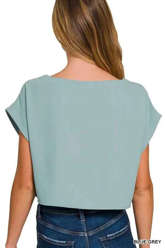 Zenana Heavy Woven Span Crop Tee & Skirt Set 8d6d12b66fd24cc588ed5bc49bd3555d-Max-Origin