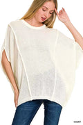 Zenana Drop Shoulder Short Sleeve Knit Top IVORY 8d815b497e664b889370e29efe6020c0-Max-Origin