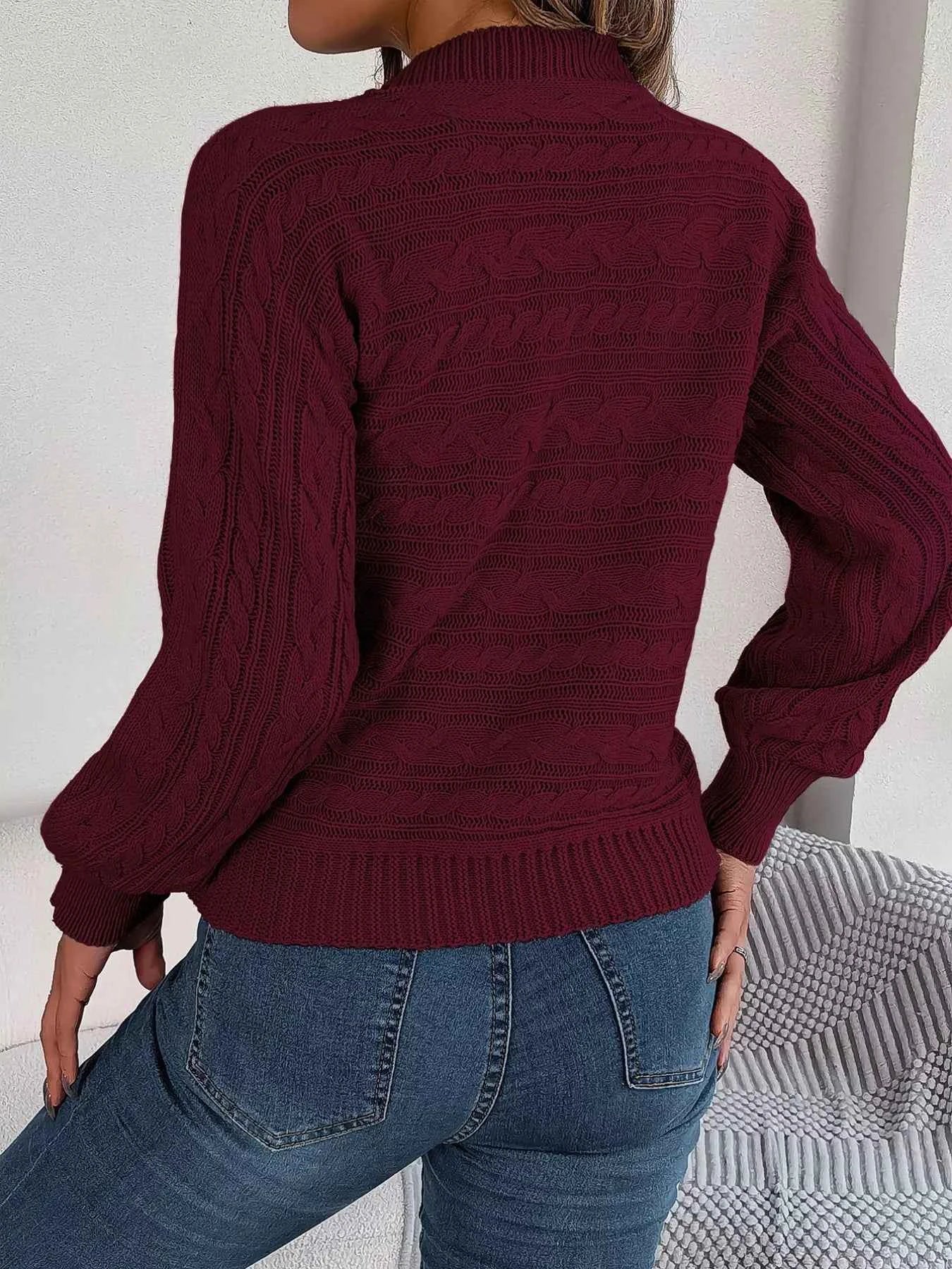 Cable-Knit Cutout Round Neck Sweater 8d82d7bc-ffea-44b7-acad-eb823f2e32a3-Max-Origin