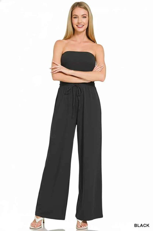 Zenana Tube Top Jumpsuit with Drawstring Waist 8d9f052d-b719-4e11-b255-225ad9b13b03-Max-Origin