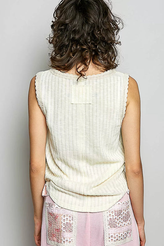 Ribbed Round Neck Tank with Lace Trim 8dbab6a2-6158-40e7-8339-1b55093d5721-Max-Origin
