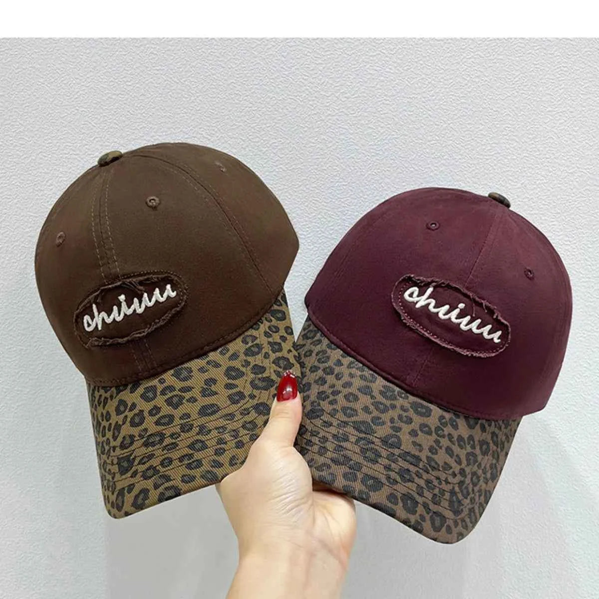 Leopard Print Baseball Cap with Embroidered Letter 8dbef72c-75a9-4b1d-bf5b-0b1ed8ec5fbe-Max-Origin