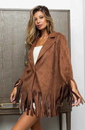 BiBi Suede Single Blazer with Fringed Hem MOCHA 8dcce7fb1b994bceb323ff32ef5e5cd2-Max-Origin