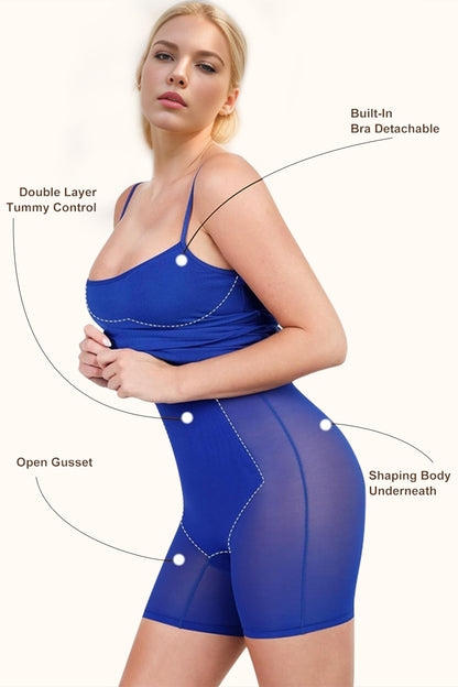 Basic Bae Full Size Built-In Shapewear Scoop Neck Sleeveless Dress