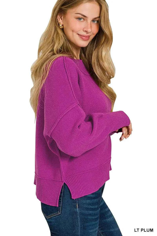 Wide Neck Band Drop Shoulder Sweater 8df4887d6515434eacf53e30e5142d66-Max-Origin