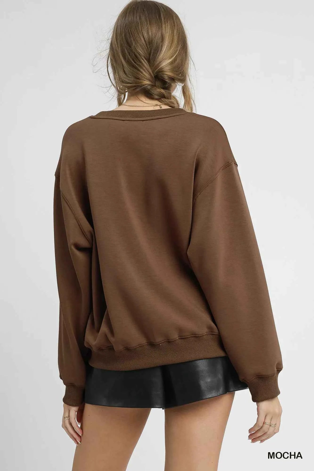 Umgee Round Neck Long Sleeve Fleece Sweatshirt 8e1be95e-e2ed-40ef-839b-9d836cab6203-Max-Origin