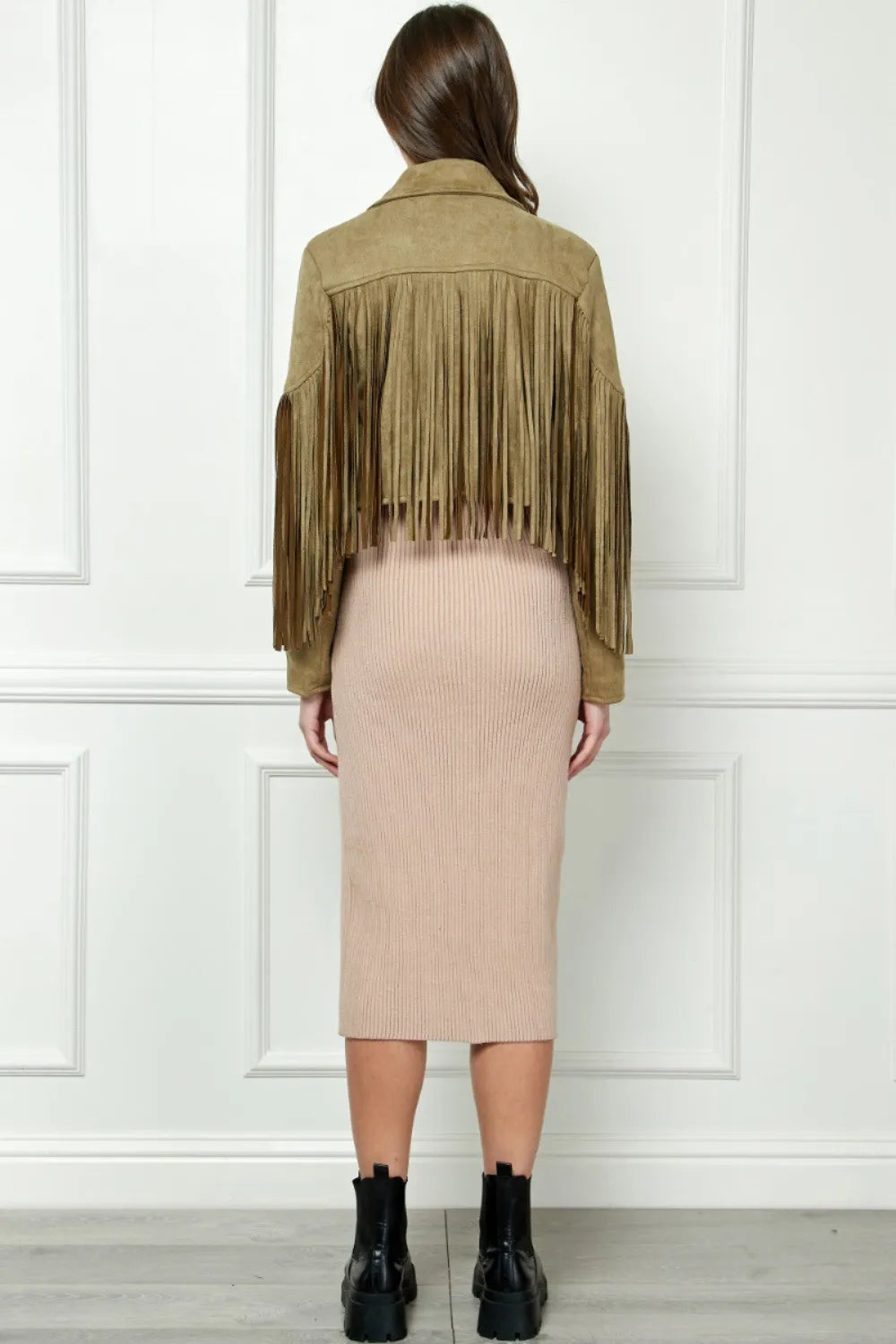 Veveret Suede Fringe Long Sleeve Moto Jacket 8e1cef04-08b8-461d-a1d4-719cf5969c7d-Max