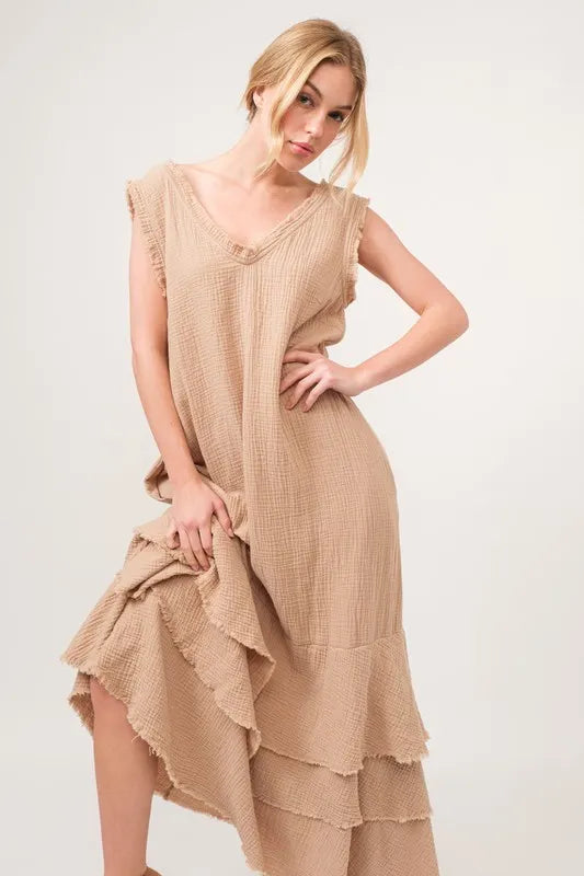 And The Why Washed Cotton Gauze Fringe Detail Tiered Dress 8e22033d7a774b069c1a12e6f8b02261-Max-Origin