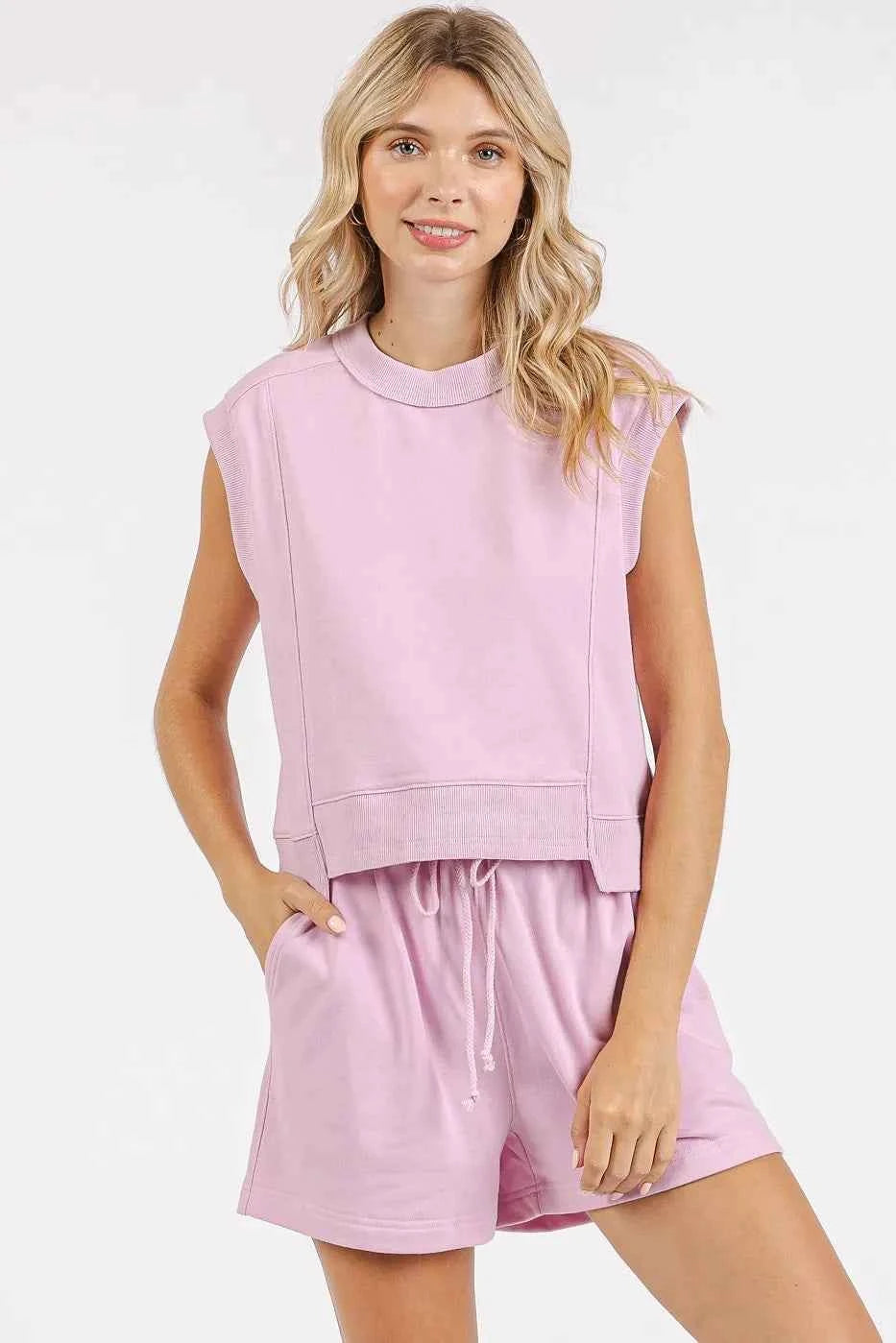 Mittoshop French Terry Crew Neck Top and Shorts Set LILAC PINK 8e236db718d048d6b9e7bb02b82bcf46-Max-Origin